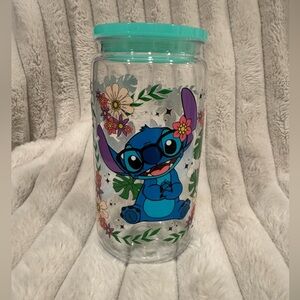 Floral Blue Character Tumbler